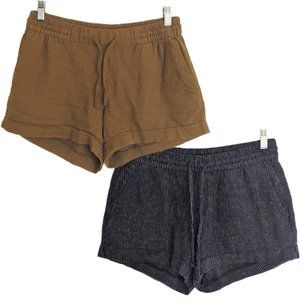 Bundle of 2 Old Navy Mid-Rise Linen Blend Shorts